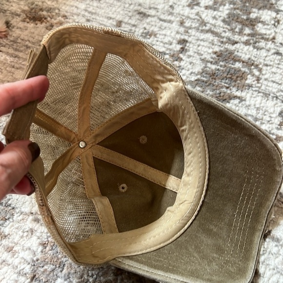 Trucker hat. Brand new without tags. Darker khaki color. Adjustable back. - Picture 3 of 5